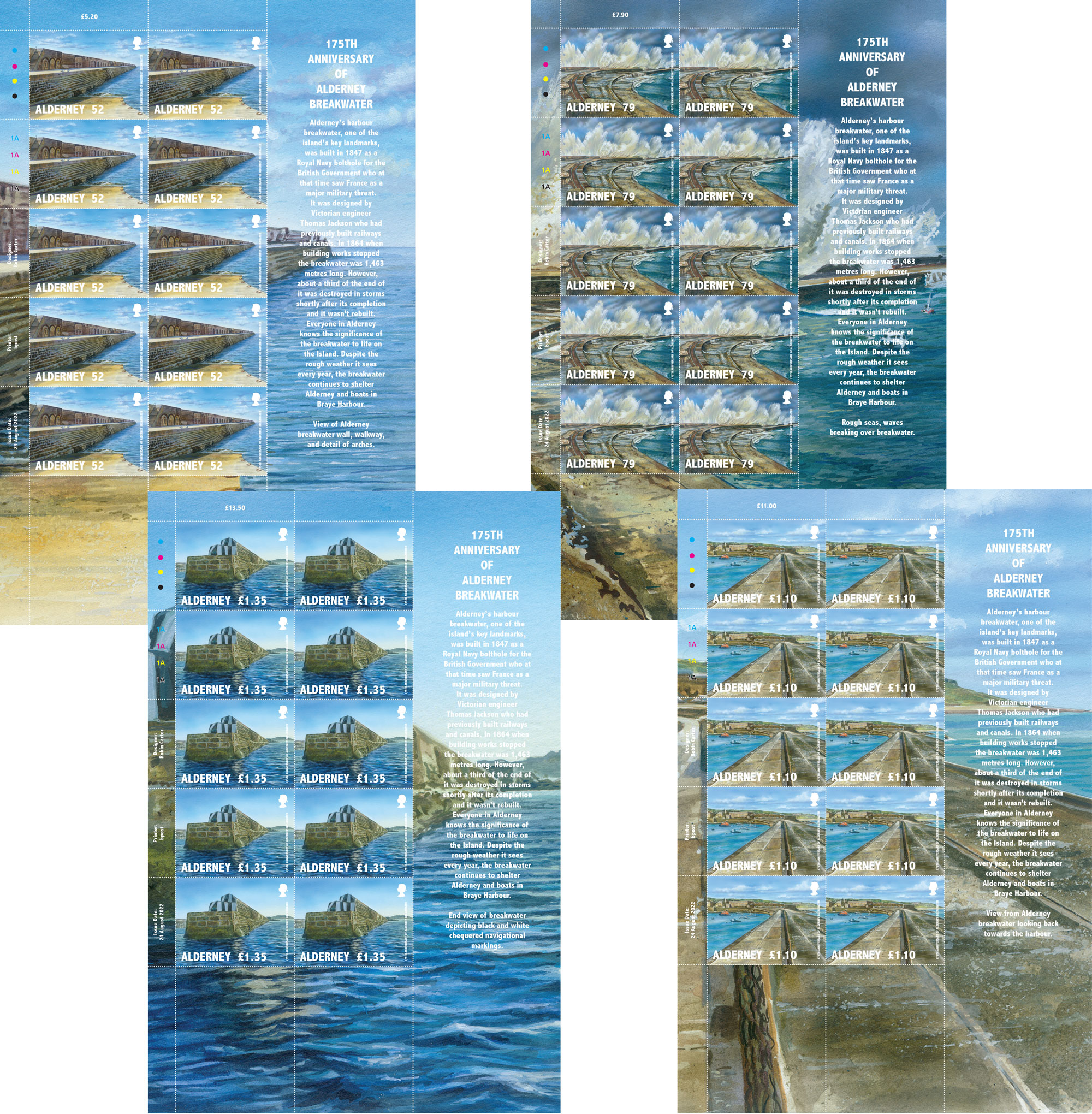 Sheets of 10